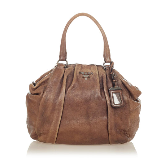 Prada Leather Tote Bag (SHG-33866)