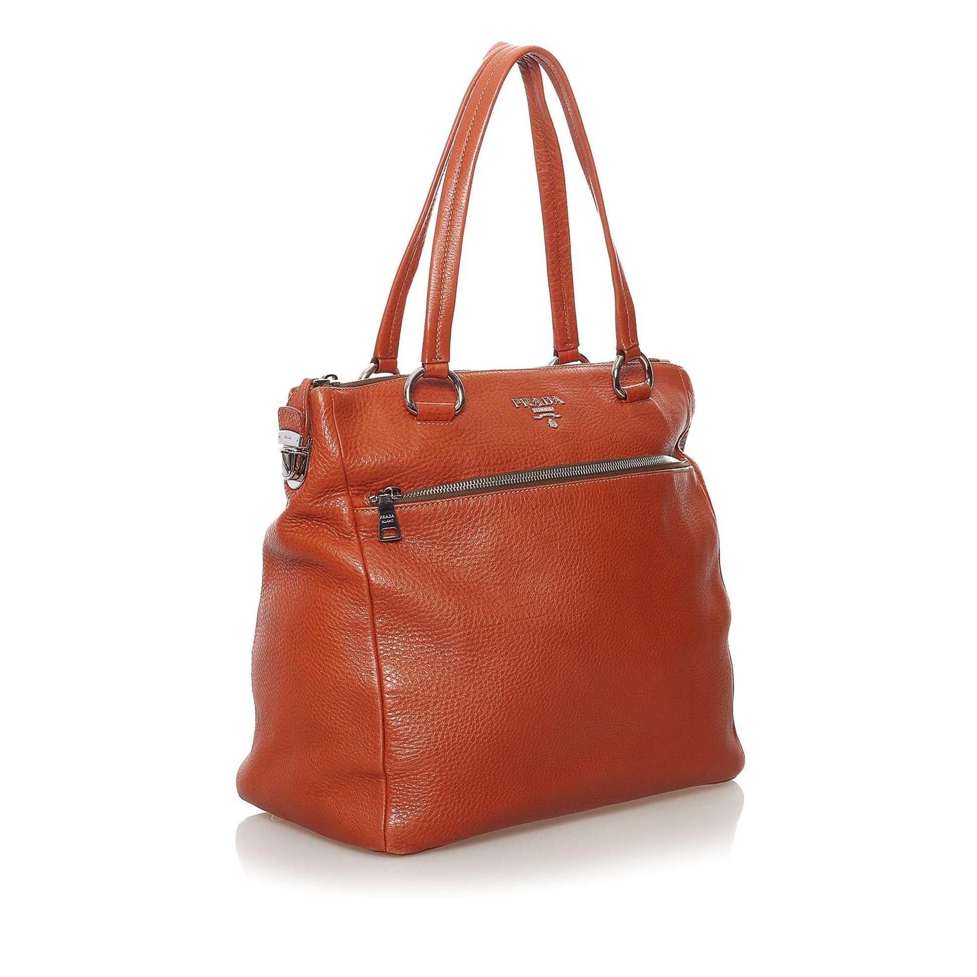 Prada Leather Tote Bag (SHG-34123)