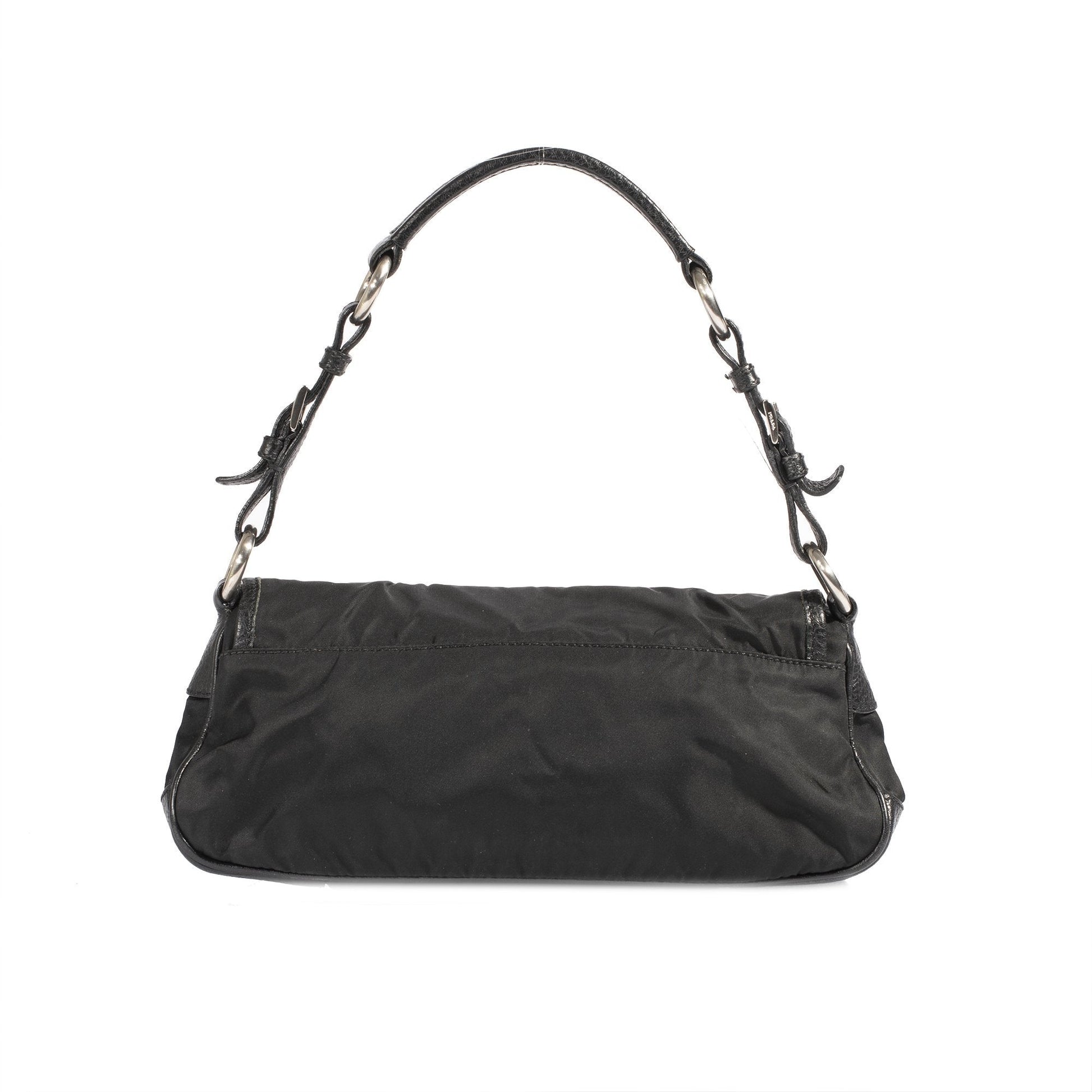 Prada Leather-Trimmed Tessuto Nylon Vien Bag