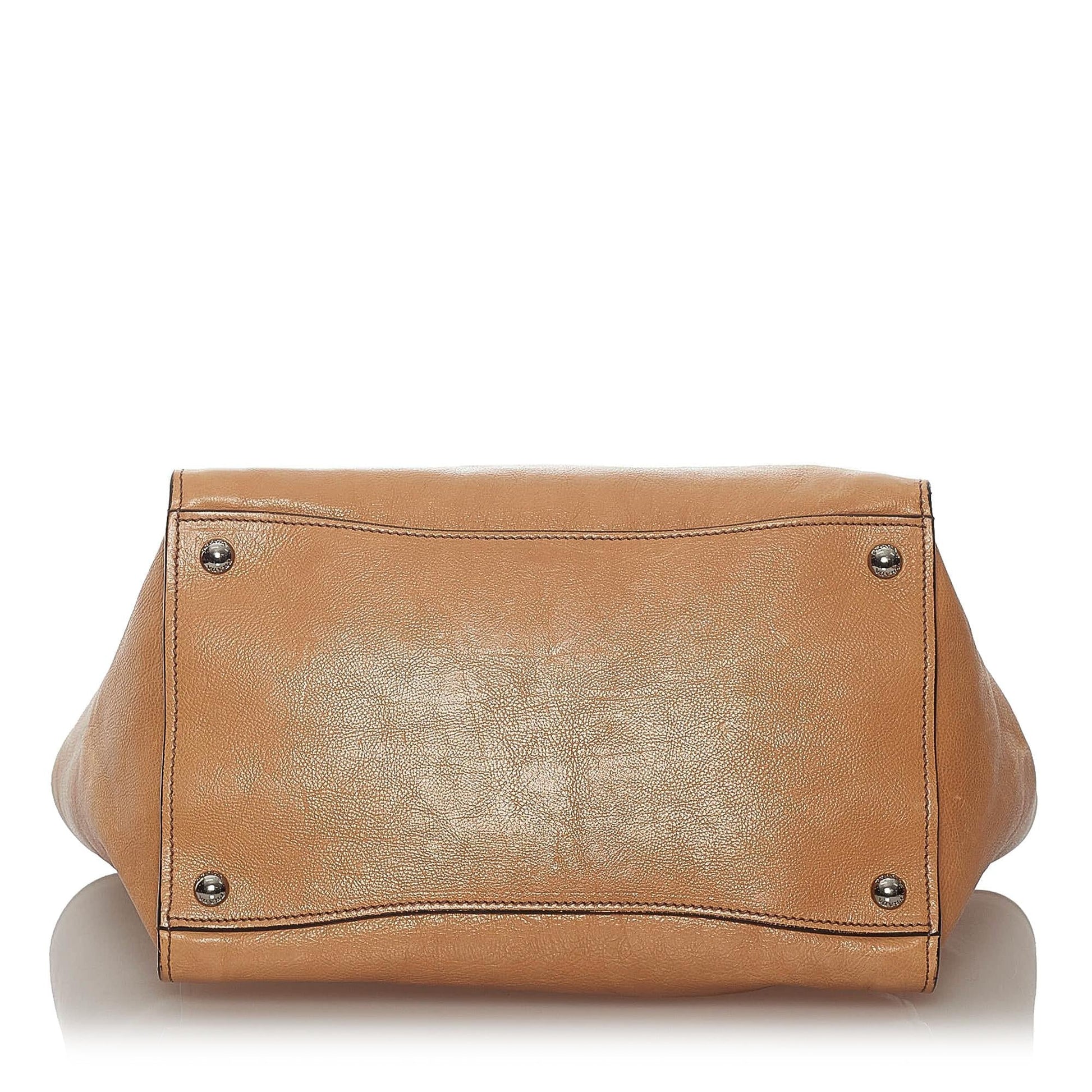 Prada Leather Twin Pocket Satchel (SHG-27850)