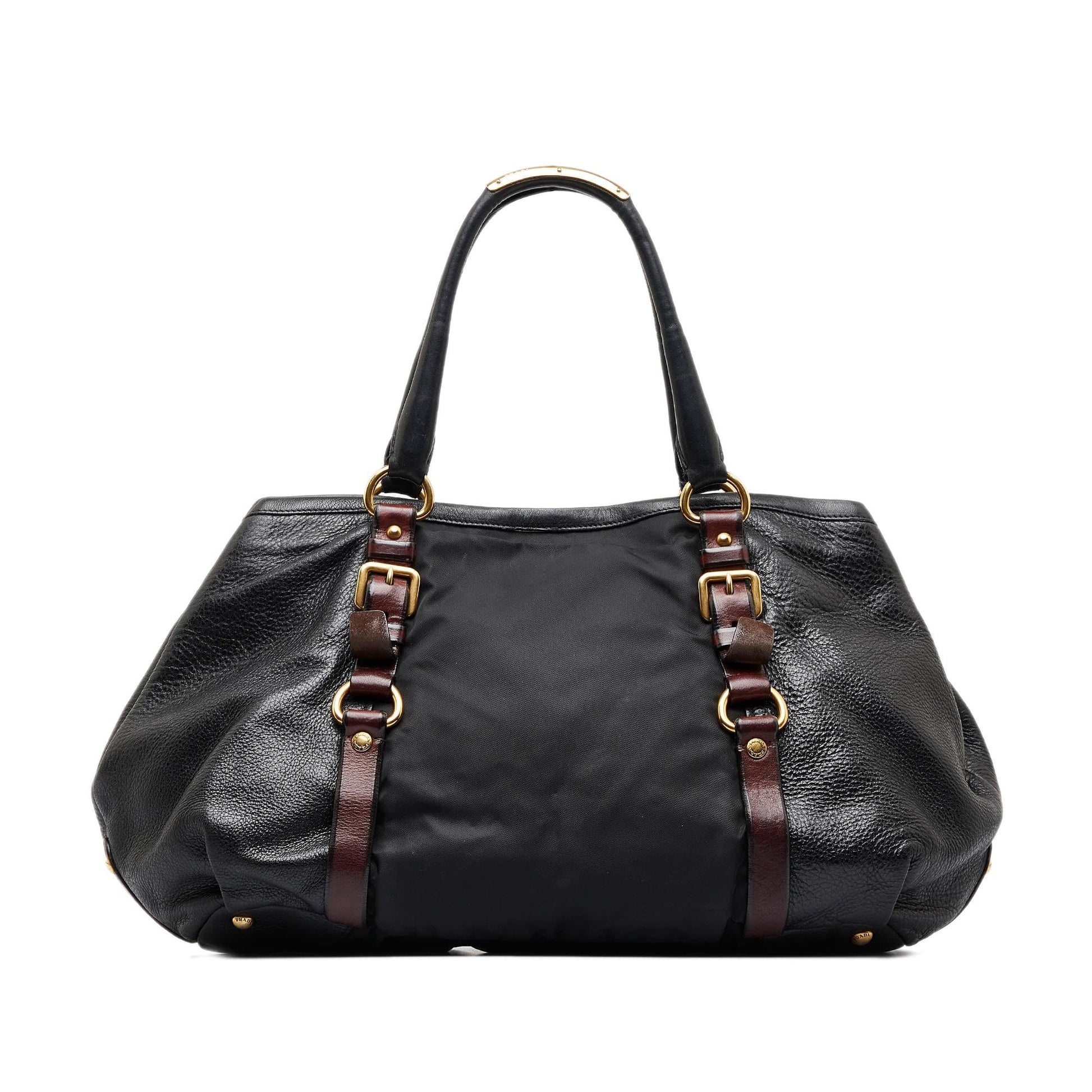 Prada Leather and Nylon Tote (SHG-WqN7Wk)