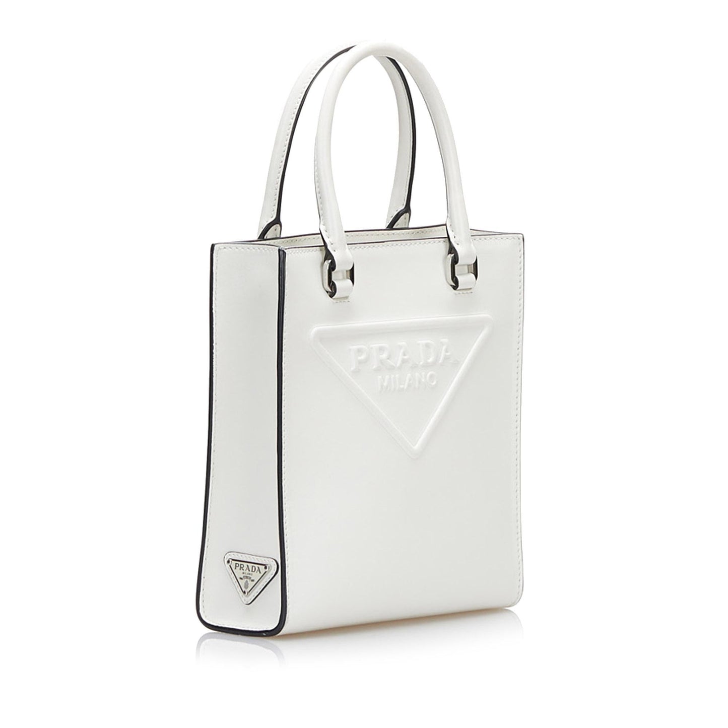 Prada Logo Embossed Mini Tote (SHG-36423)