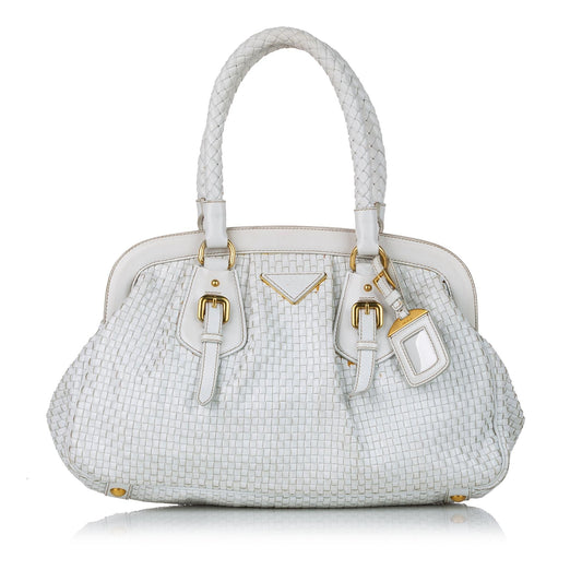 Prada Madras Frame Handbag (SHG-29285)