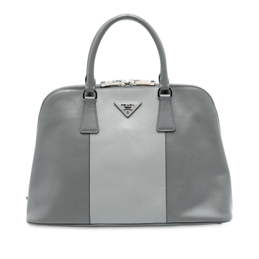 Prada Medium Bicolor Saffiano Lux Promenade Satchel