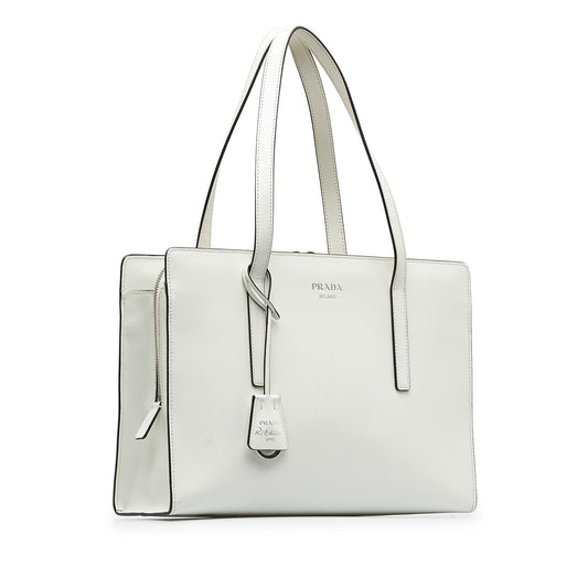 Prada Medium Re-Edition Leather Tote Bag (SHG-ZmtzAP)