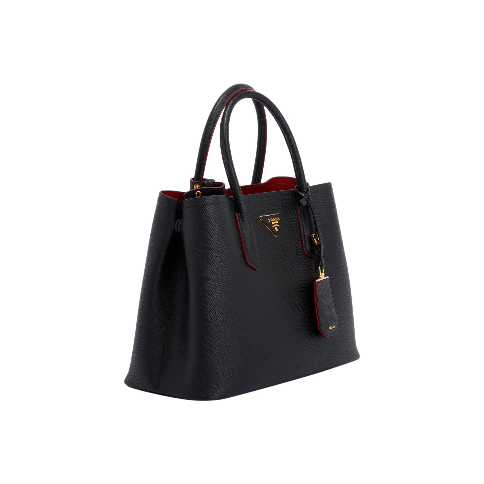 Prada Medium Saffiano Cuir Double Tote