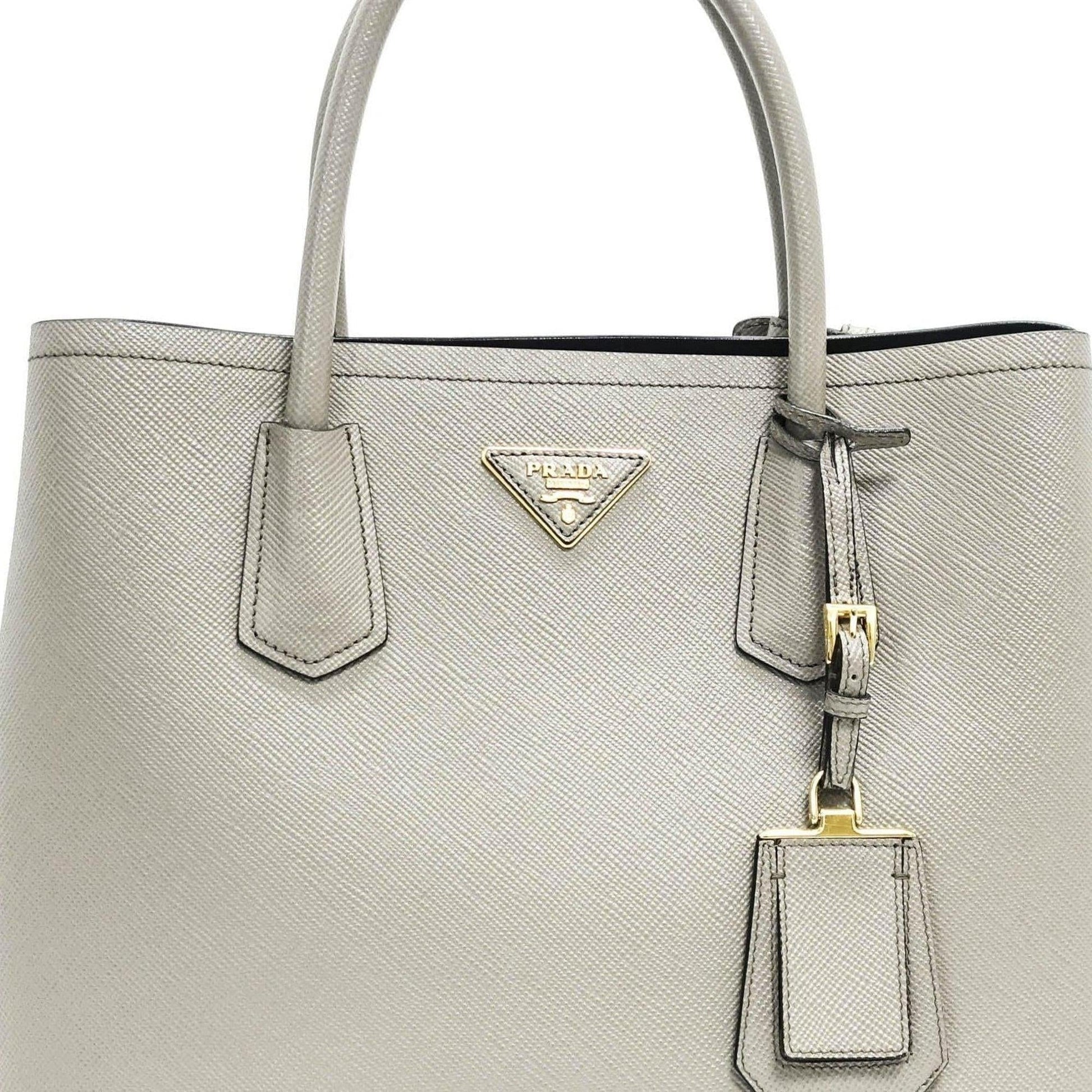 Prada Medium Saffiano Cuir Double Tote