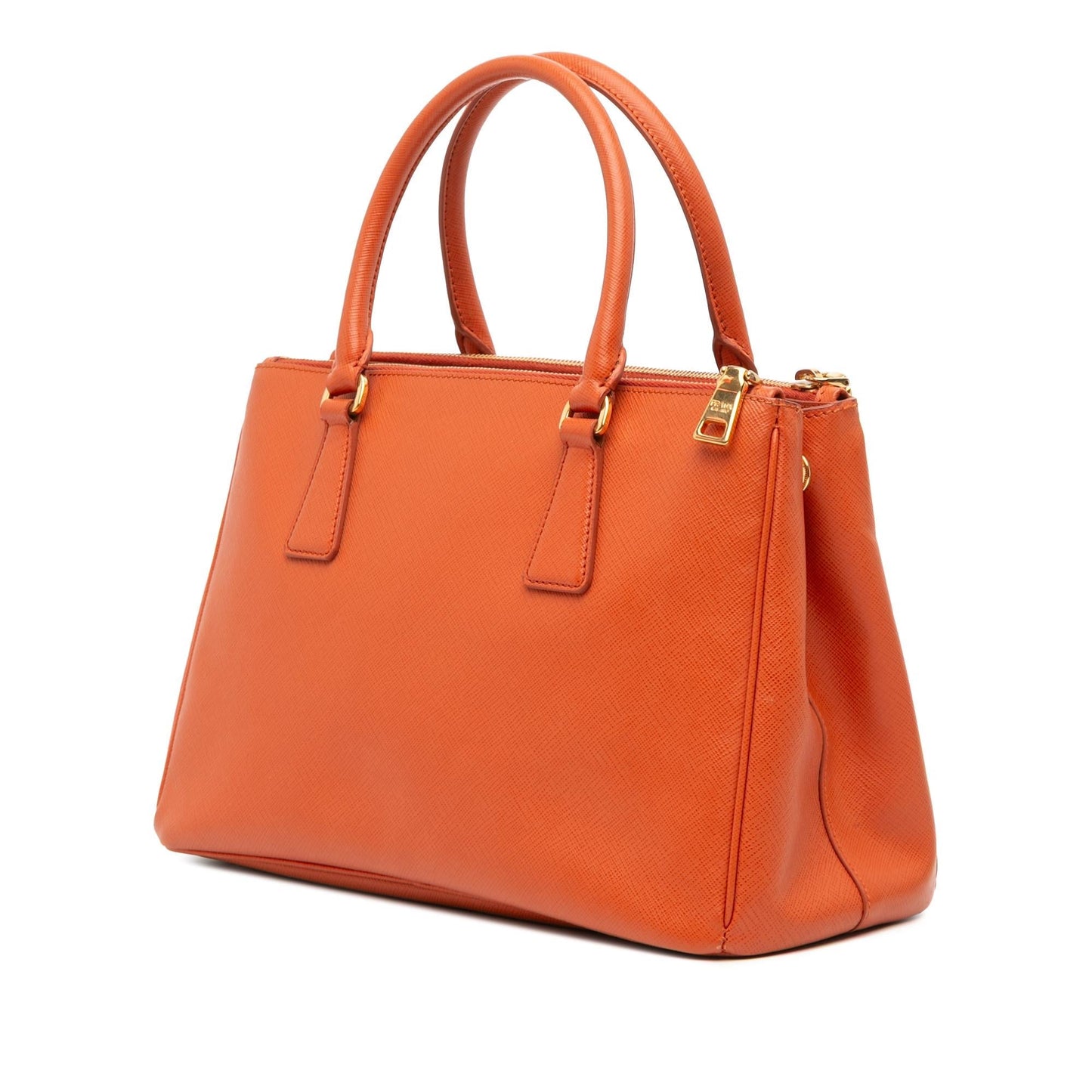 Prada Medium Saffiano Lux Galleria Double Zip Satchel