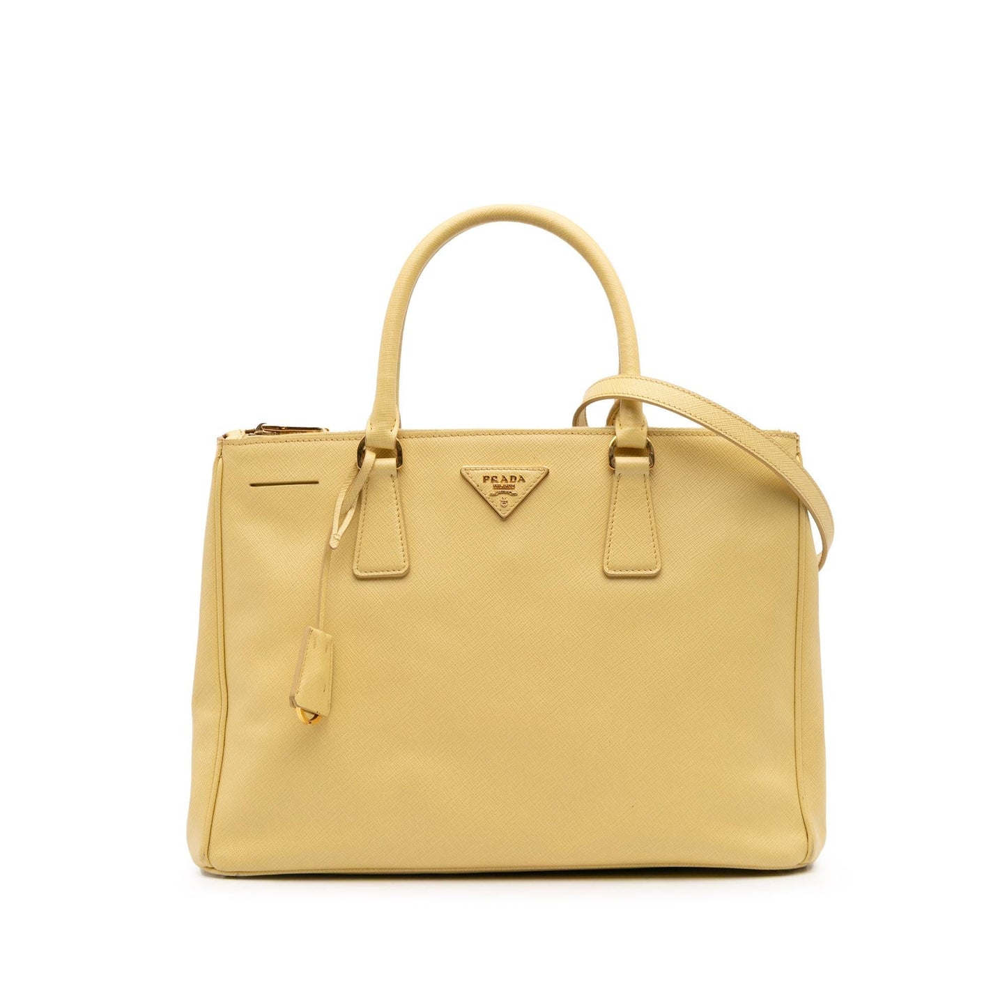 Prada Medium Saffiano Lux Galleria Double Zip Satchel