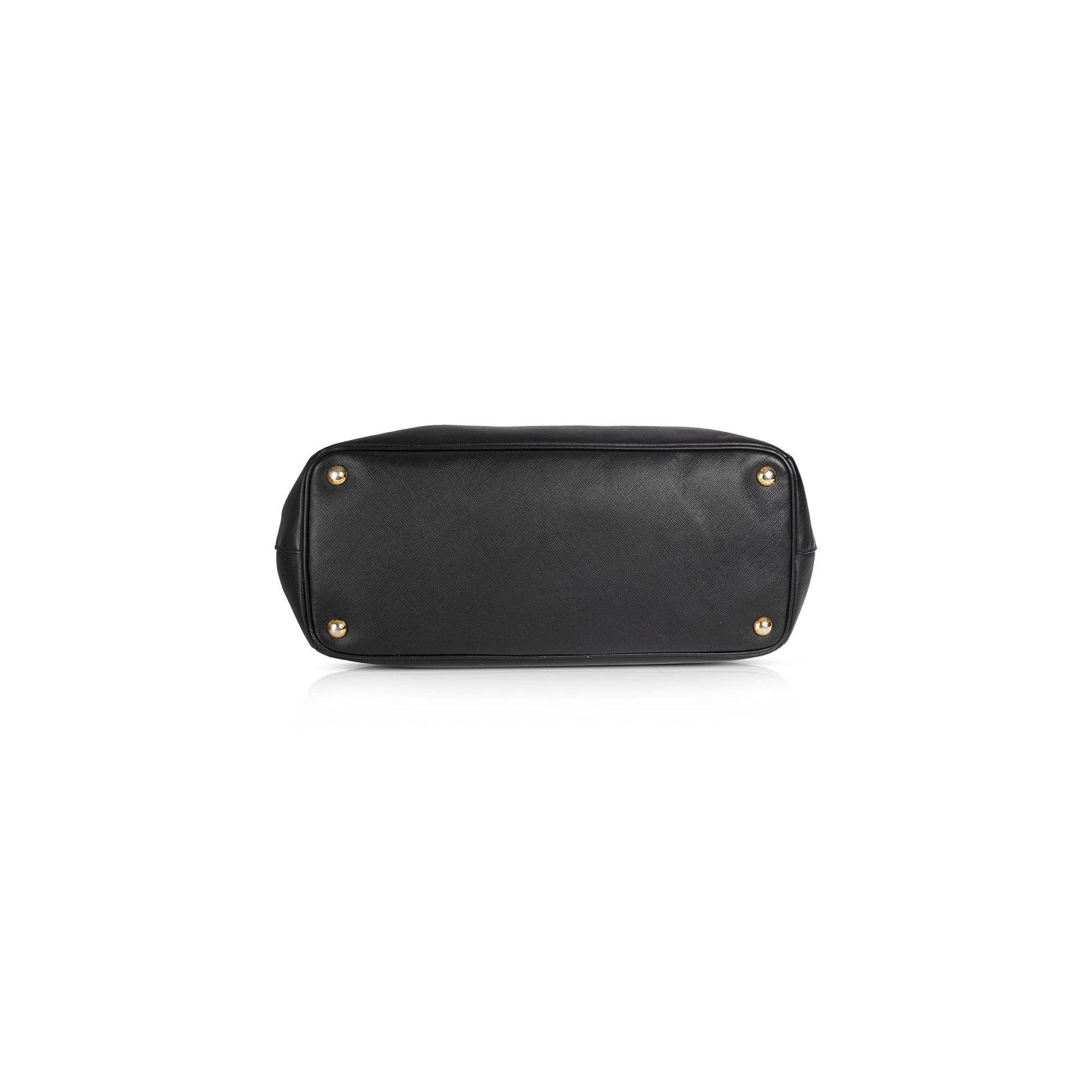 Prada Medium Saffiano Lux Galleria Double Zip Tote