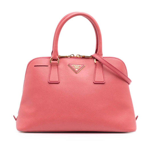 Prada Medium Saffiano Lux Promenade Satchel
