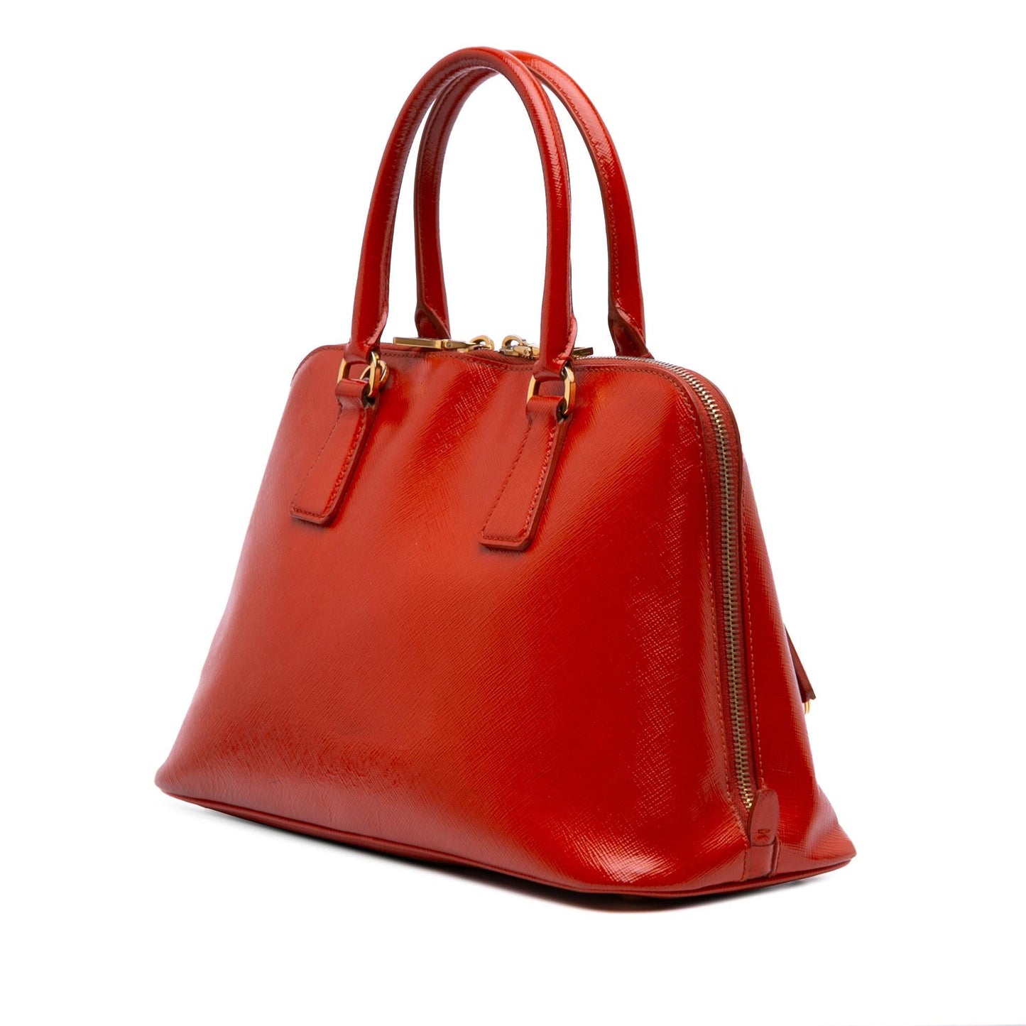 Prada Medium Saffiano Vernice Promenade Satchel
