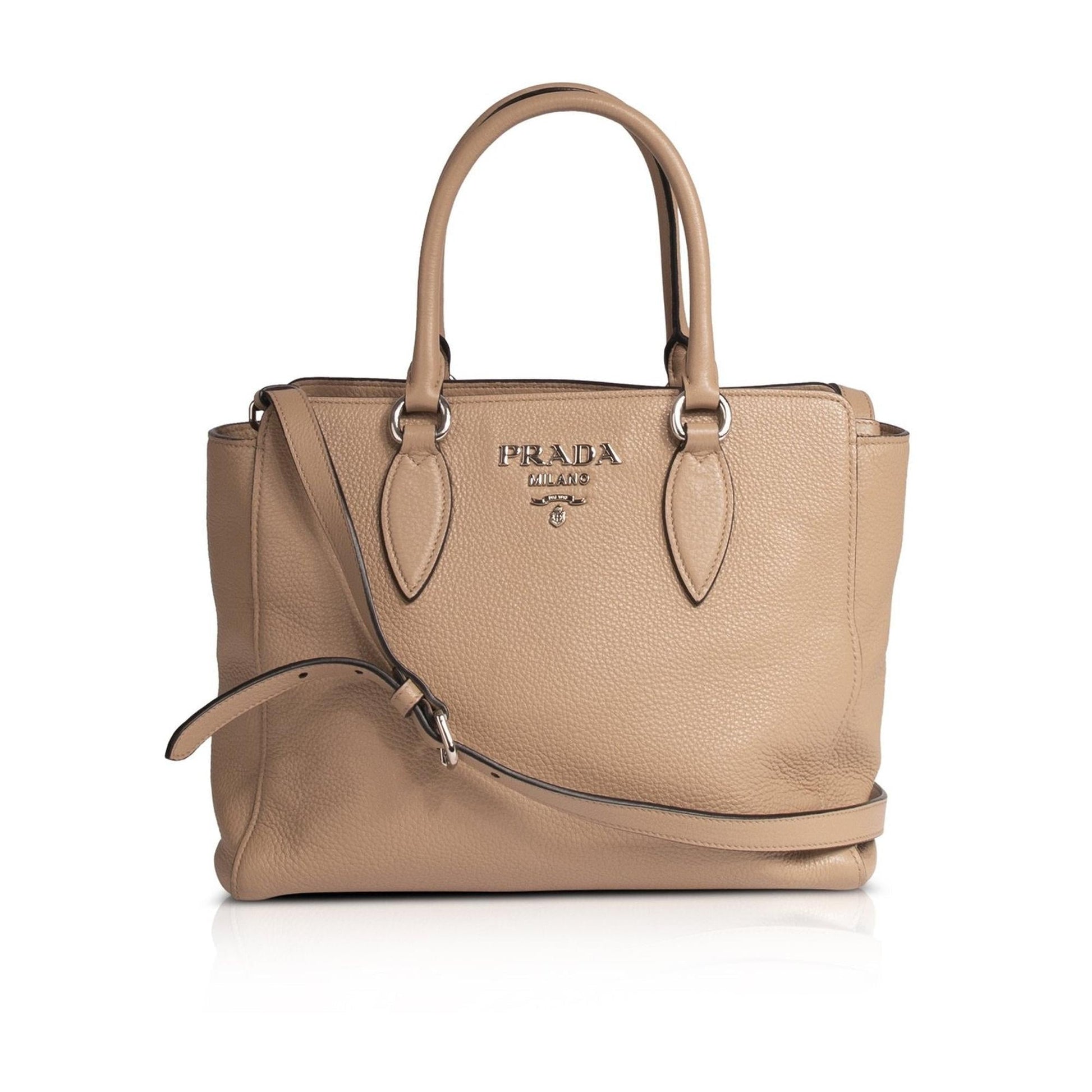 Prada Medium Vitello Phenix Two-Way Zip Tote