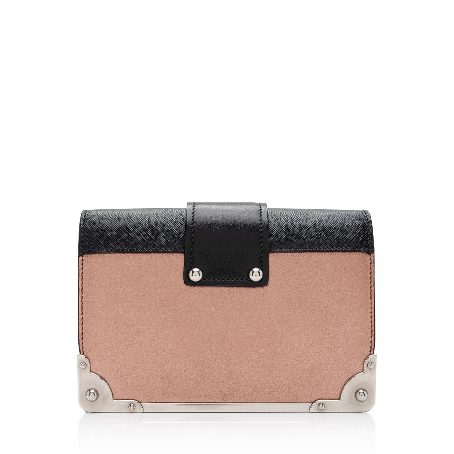 Prada Metallic Saffiano Cahier Shoulder Bag (SHF-r8TuA7)