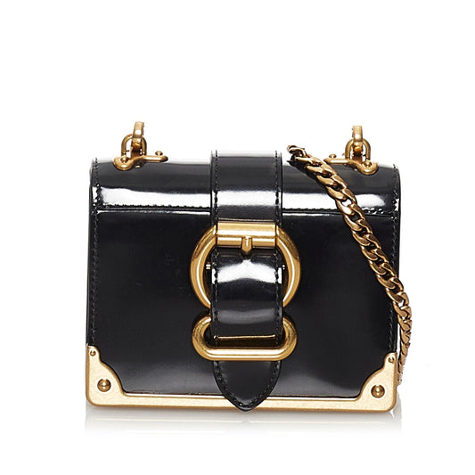 Prada Micro Spazzolato Cahier Crossbody Bag (SHG-31428)