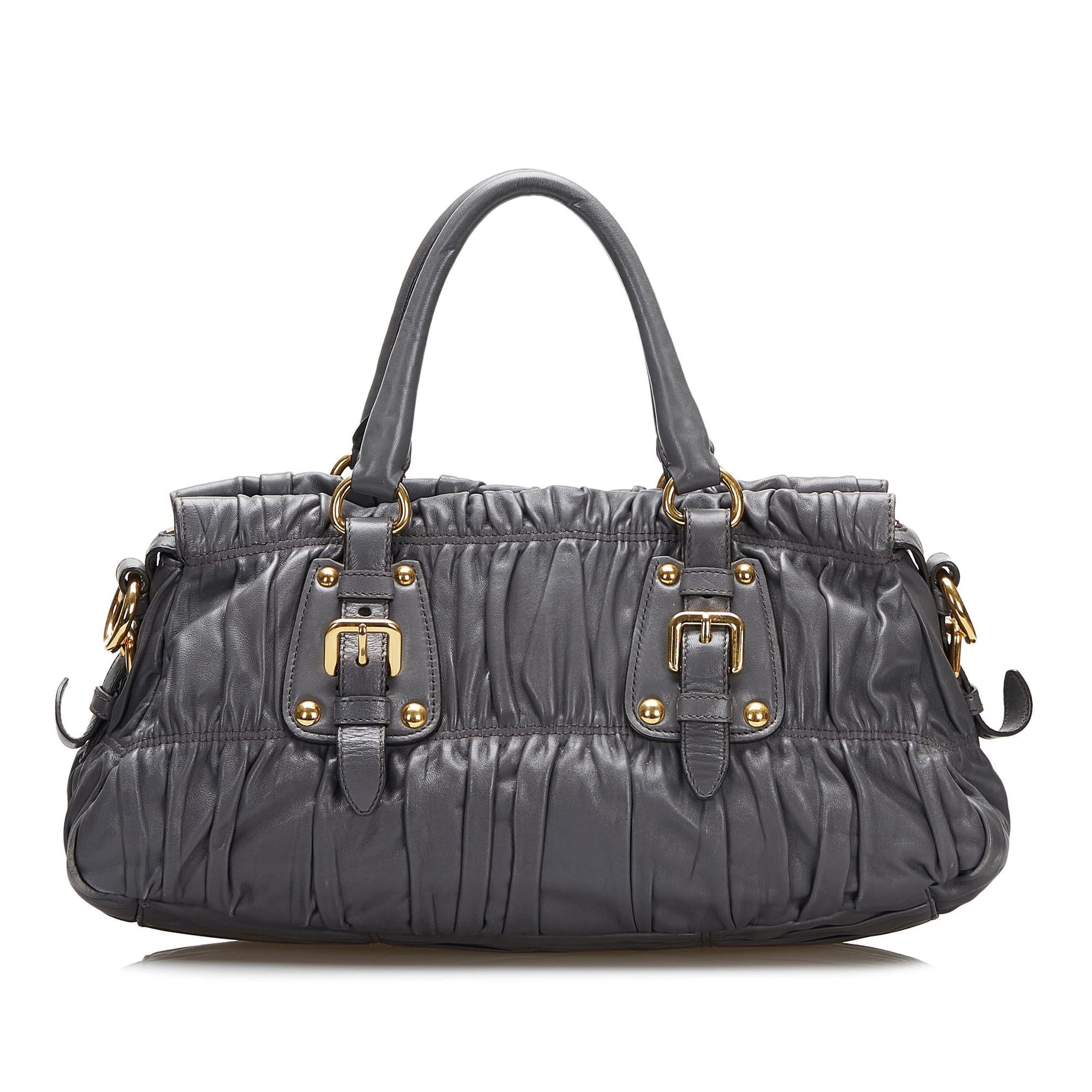 Prada Nappa Gaufre Handbag (SHG-5ElG2I)