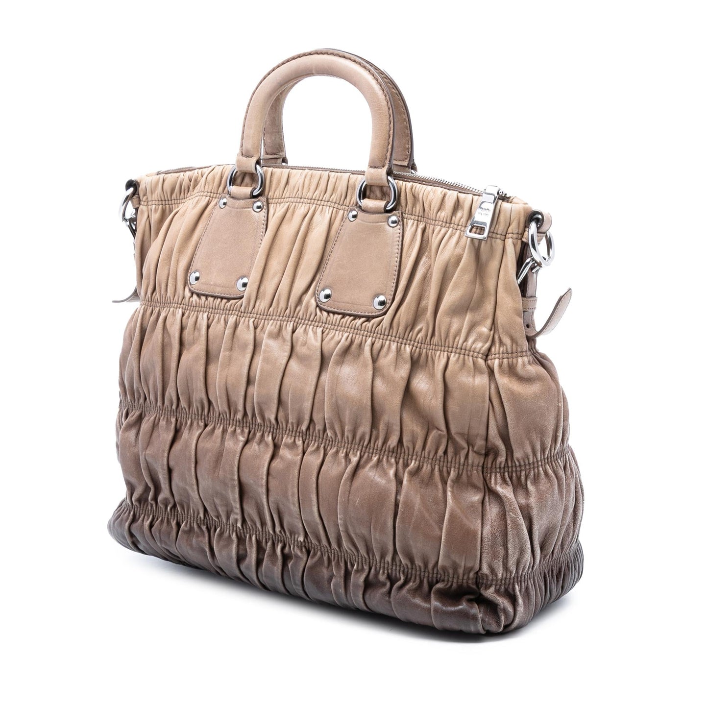 Prada Nappa Gaufre Ombre Satchel