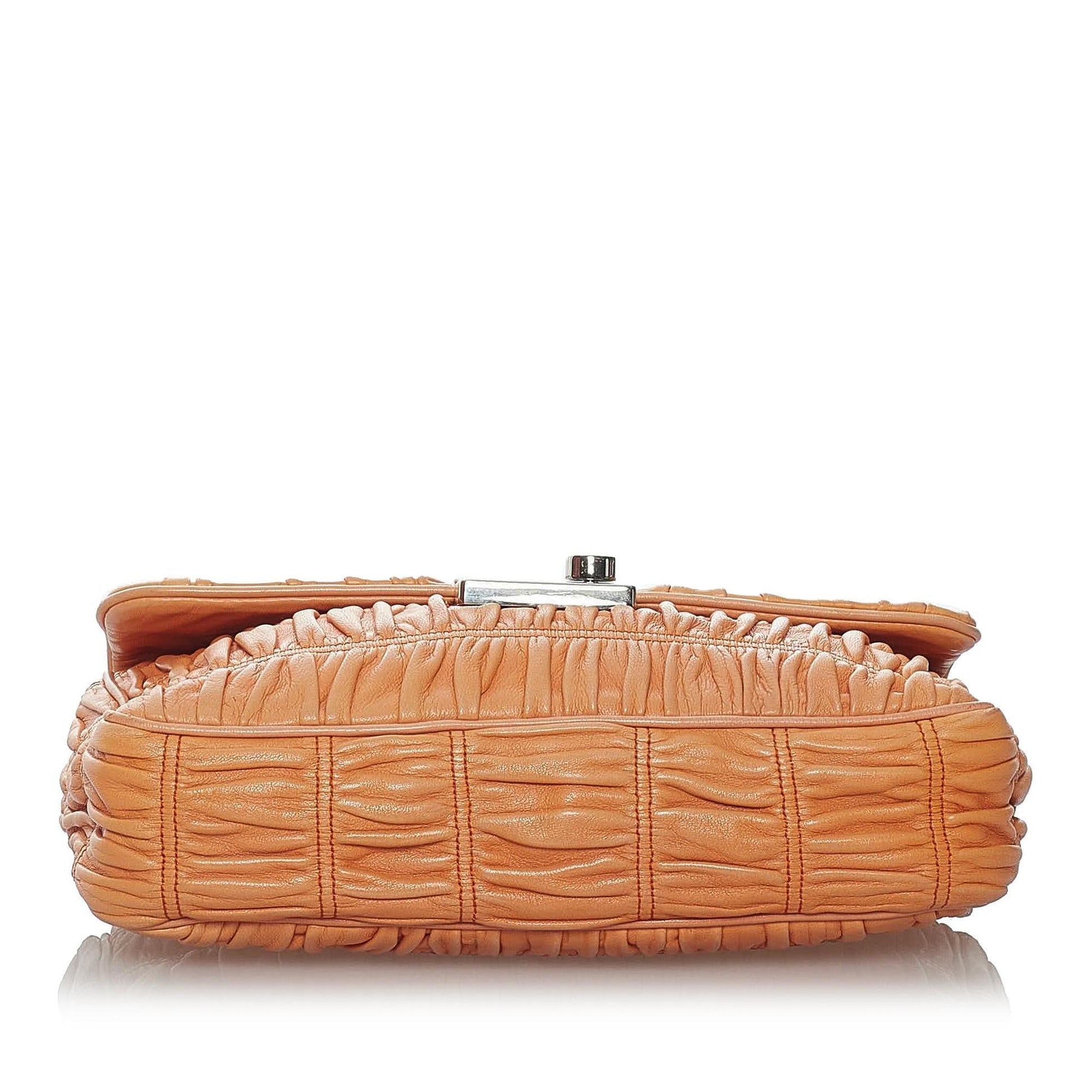 Prada Nappa Gaufre Sound Lock Crossbody Bag (SHG-30192)