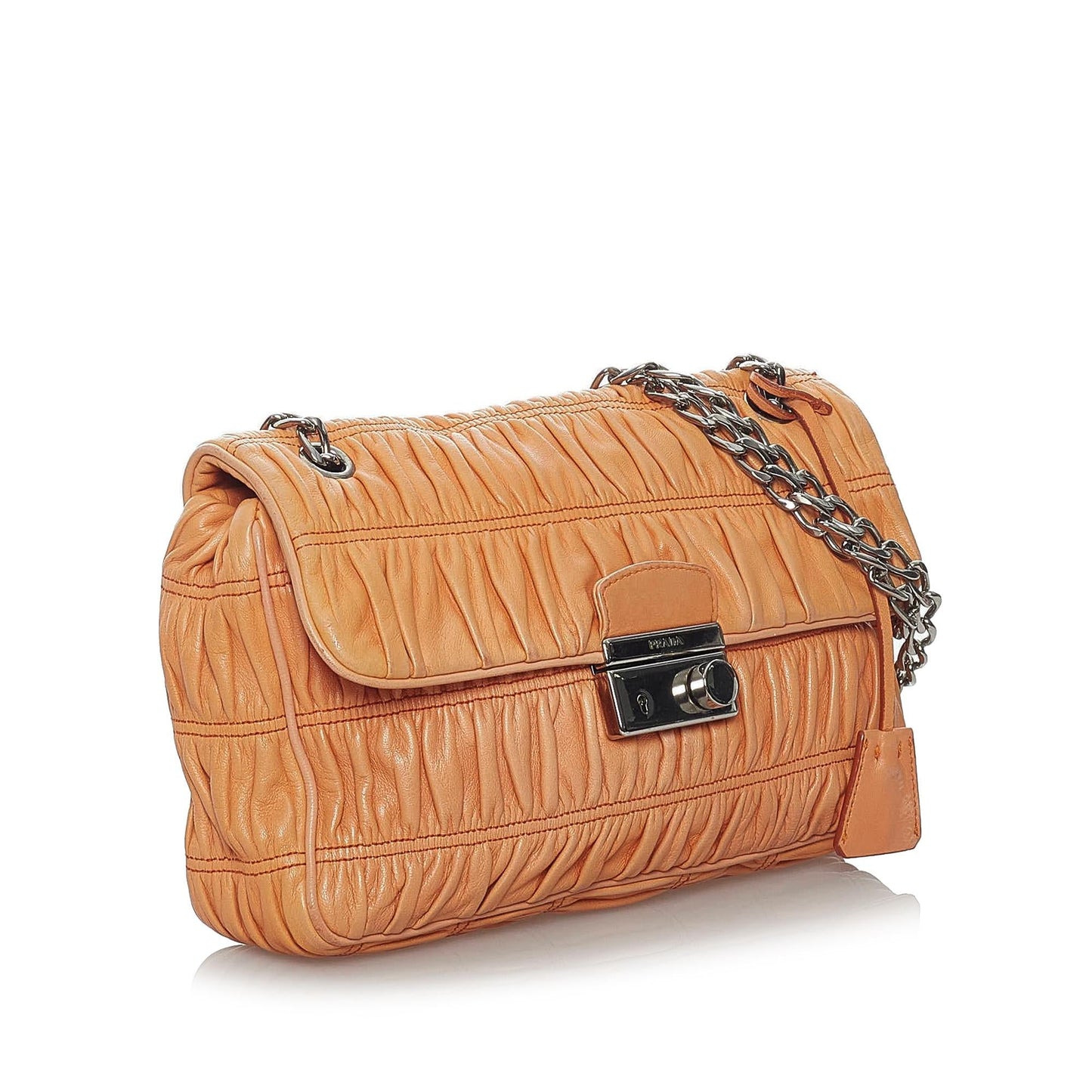 Prada Nappa Gaufre Sound Lock Crossbody Bag (SHG-30192)