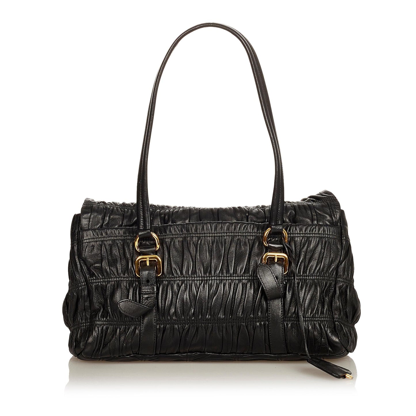 Prada Nappa Gaufre Sound Lock Handbag (SHG-26598)