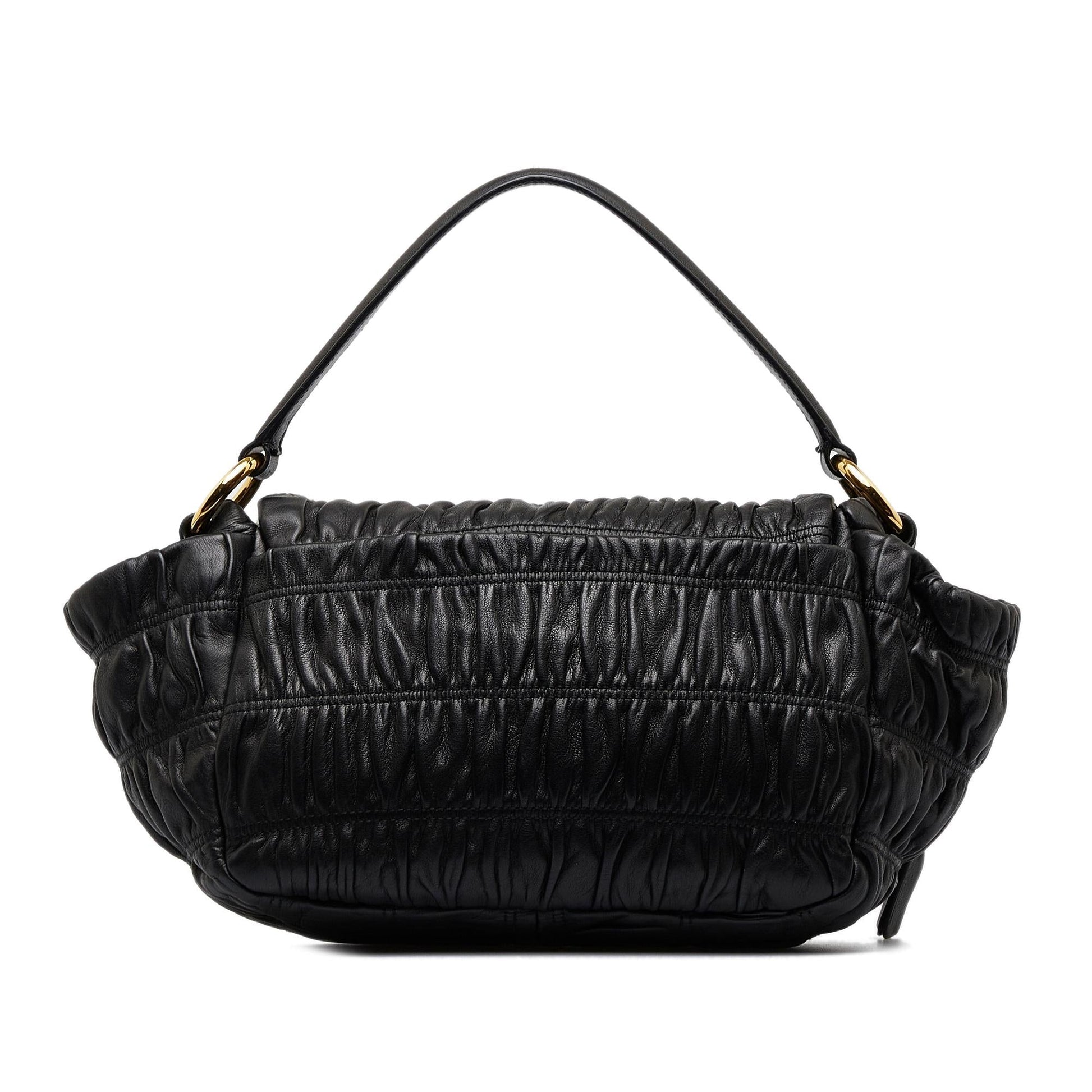 Prada Nappa Gaufre Sound Lock Satchel (SHG-ChbyIn)