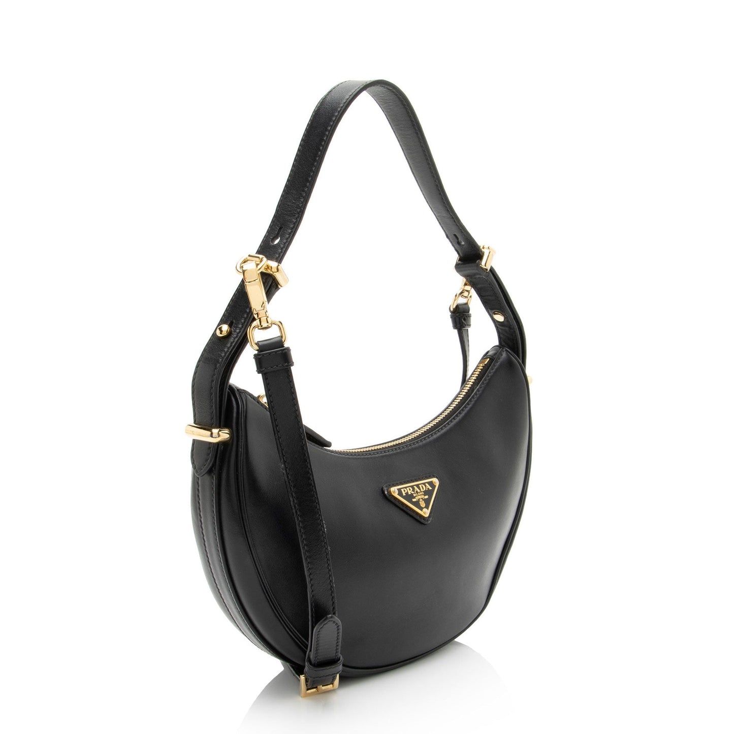 Prada Nappa Leather Arque Shoulder Bag