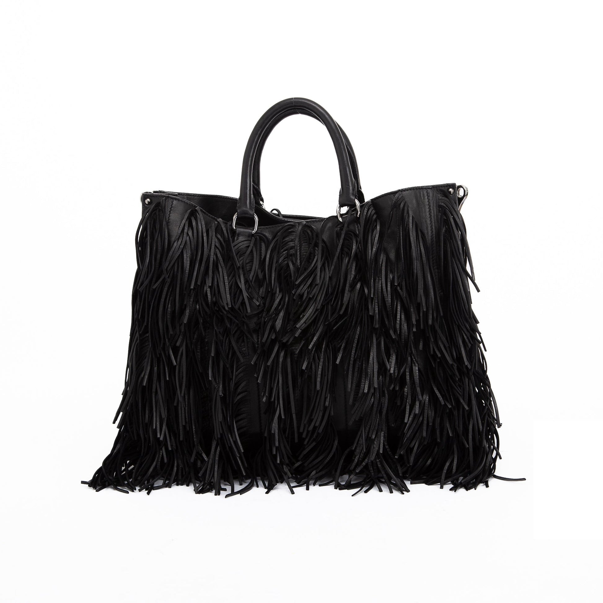 Prada Nappa Leather Fringe Tote
