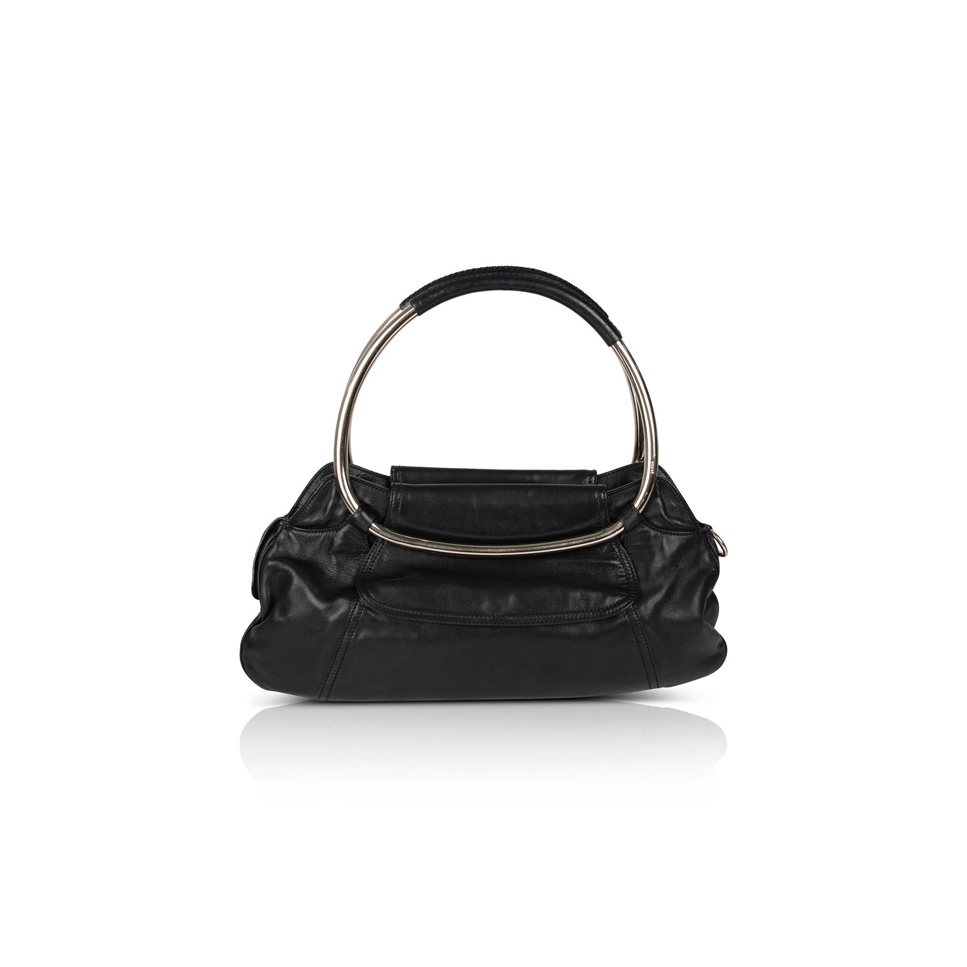 Prada Nappa Leather Ring Handle Bag