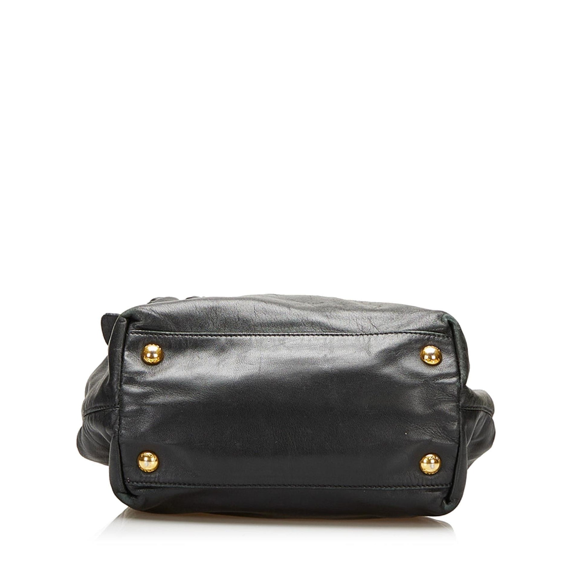 Prada Nappa Rose Leather Satchel (SHG-35414)