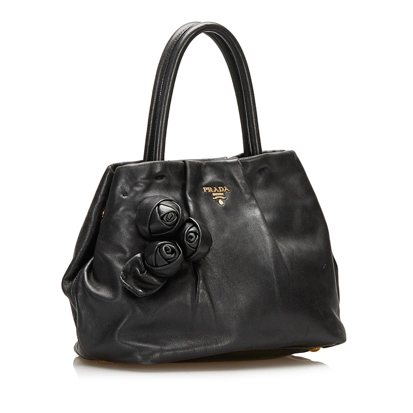 Prada Nappa Rose Leather Satchel (SHG-35414)