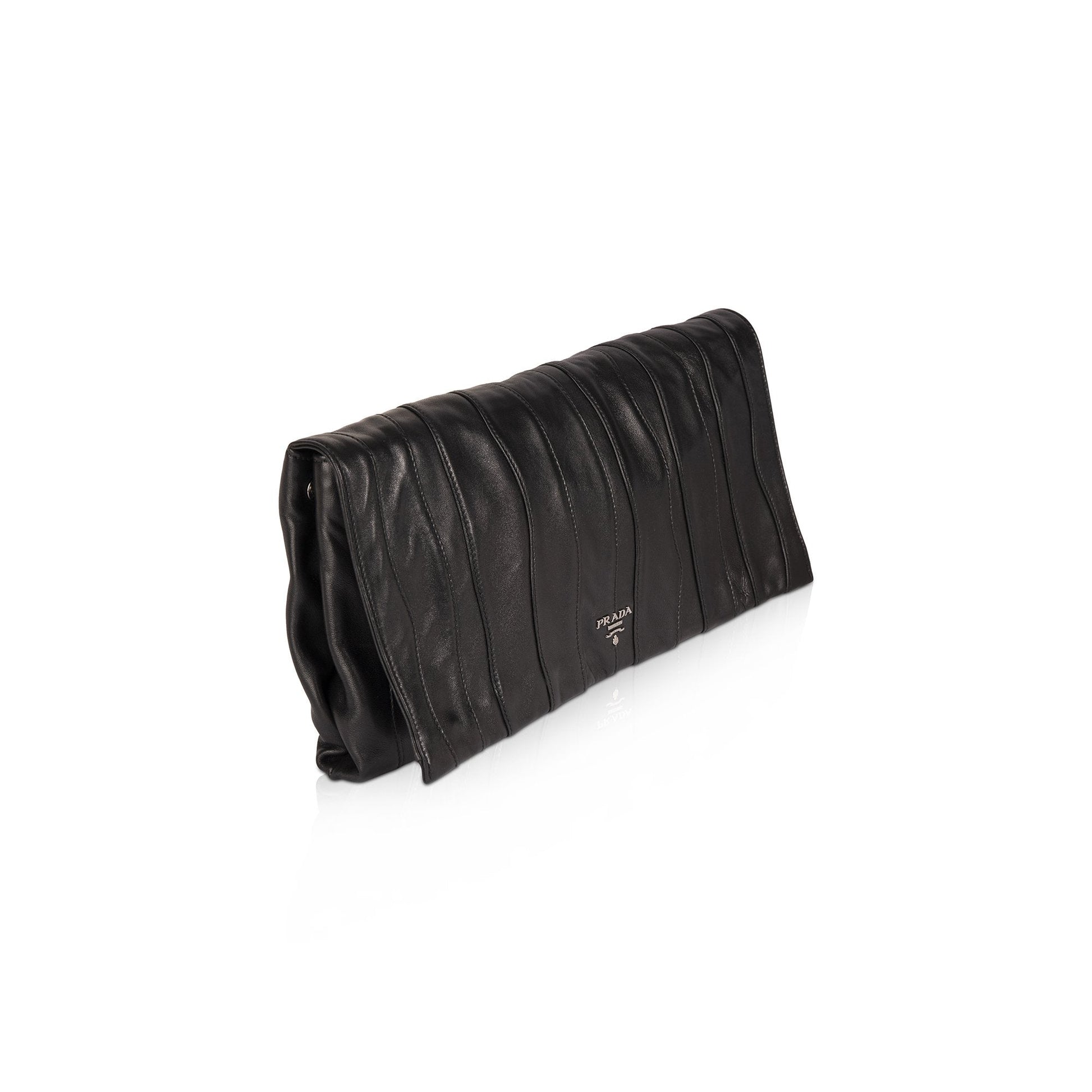 Prada Nappa Waves Clutch