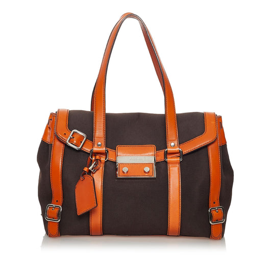 Prada Nylon Sound Lock Shoulder Bag (SHG-33246)