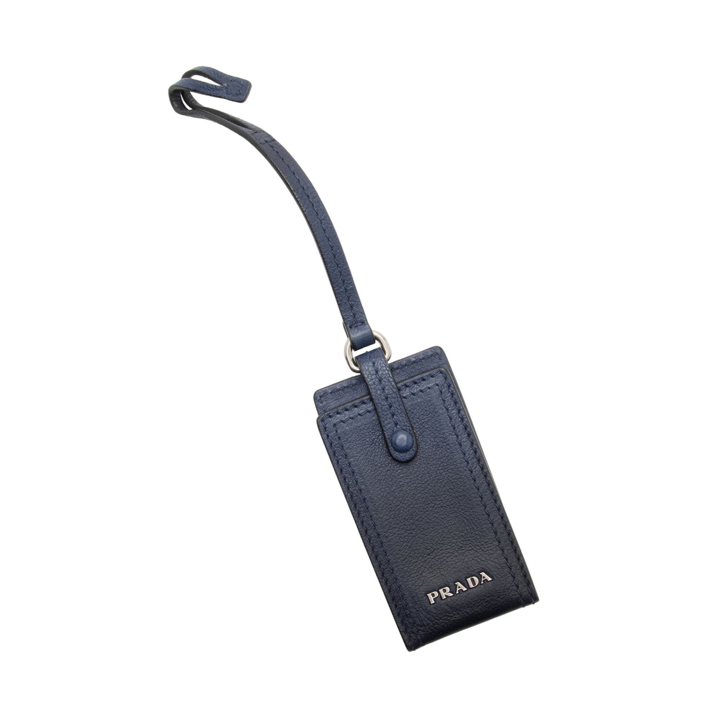 Prada Glace Calf Luggage Tag (SHF-L4NXx9) Luxury Handbag