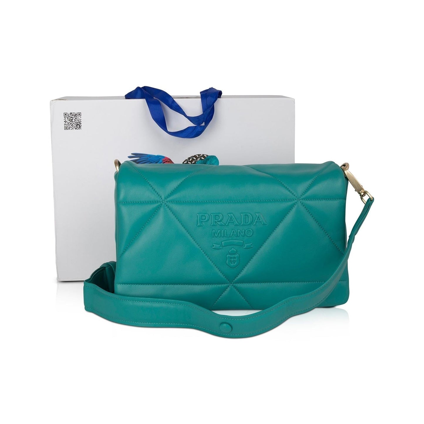 Prada Padded Nappa Leather Chain Shoulder Bag