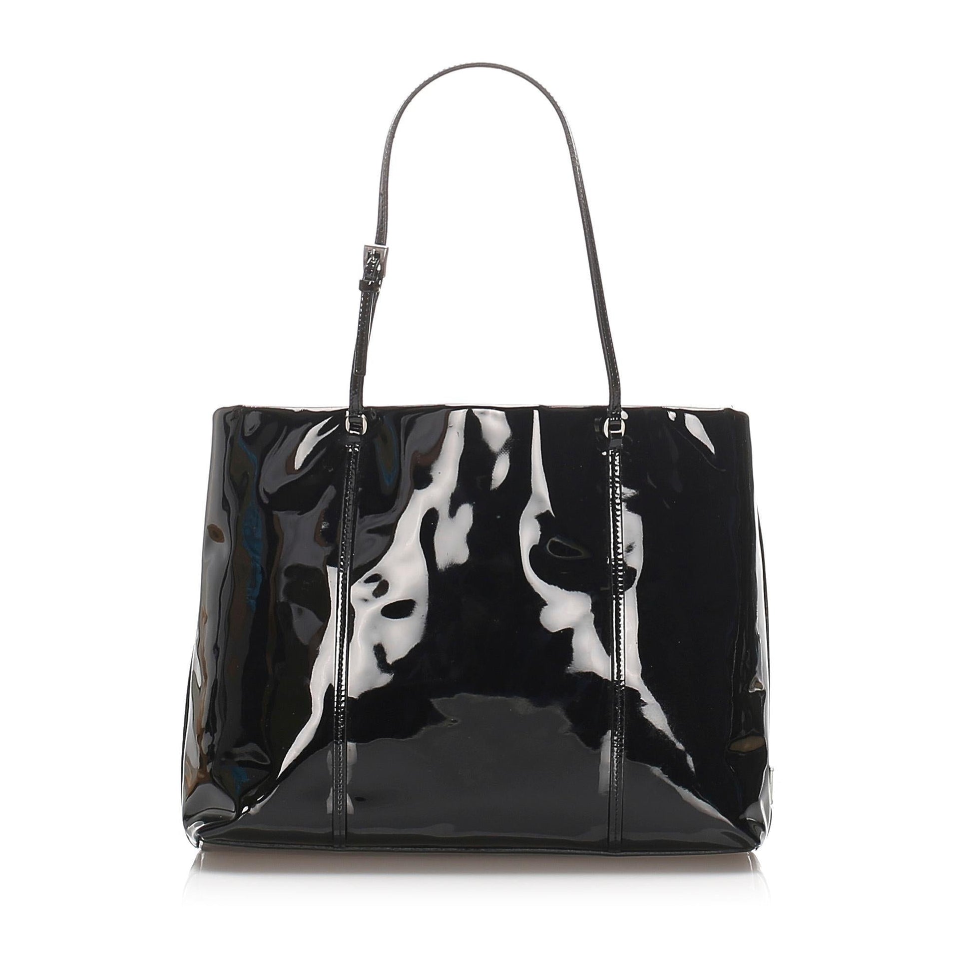 Prada Patent Leather Tote  