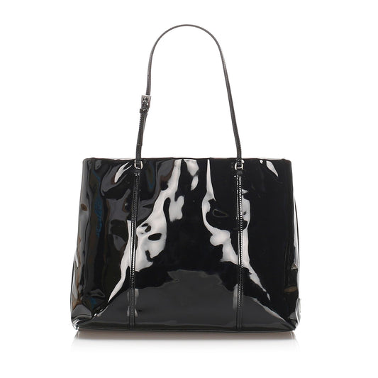 Prada Patent Leather Tote  