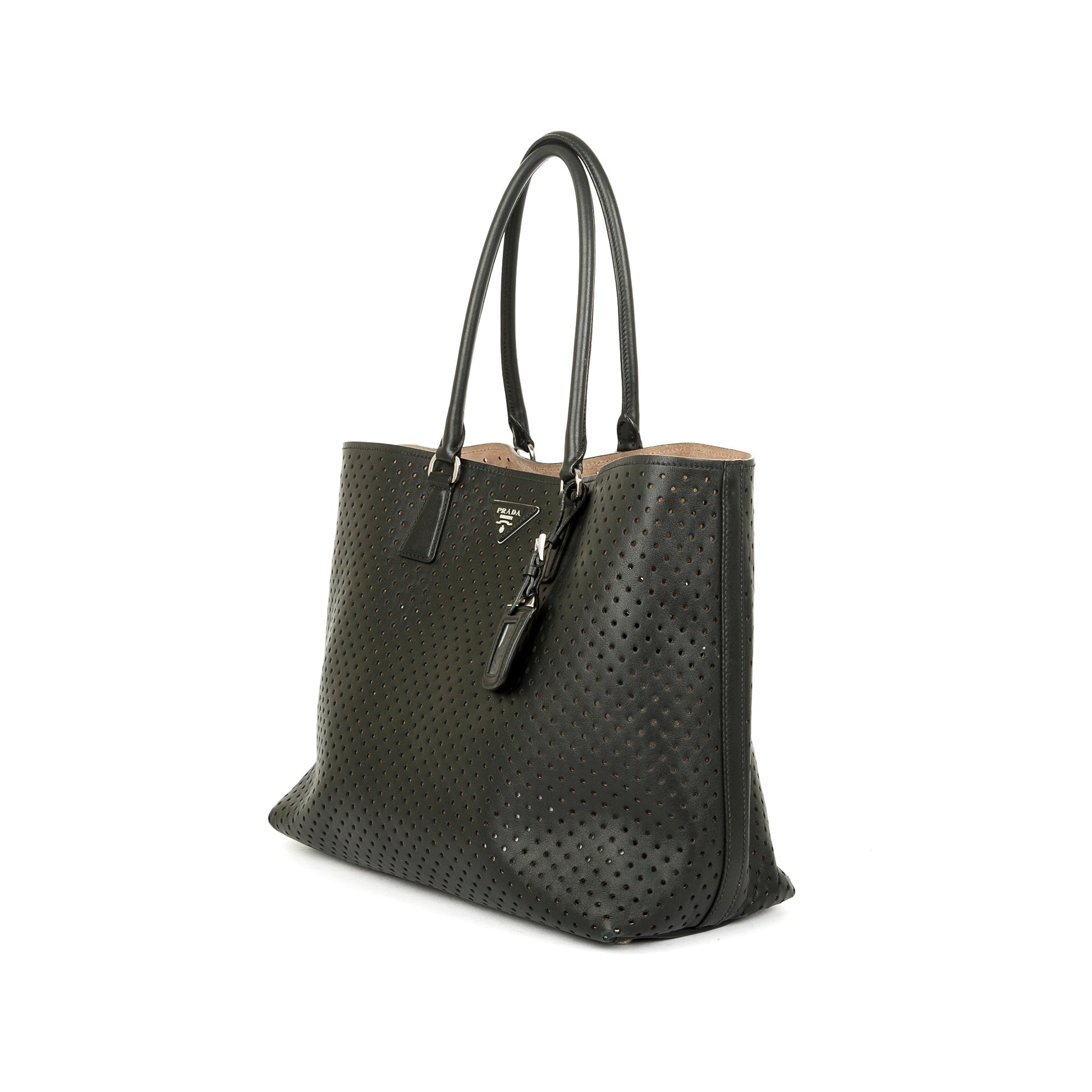 Prada Perforated Scamosciato Tote