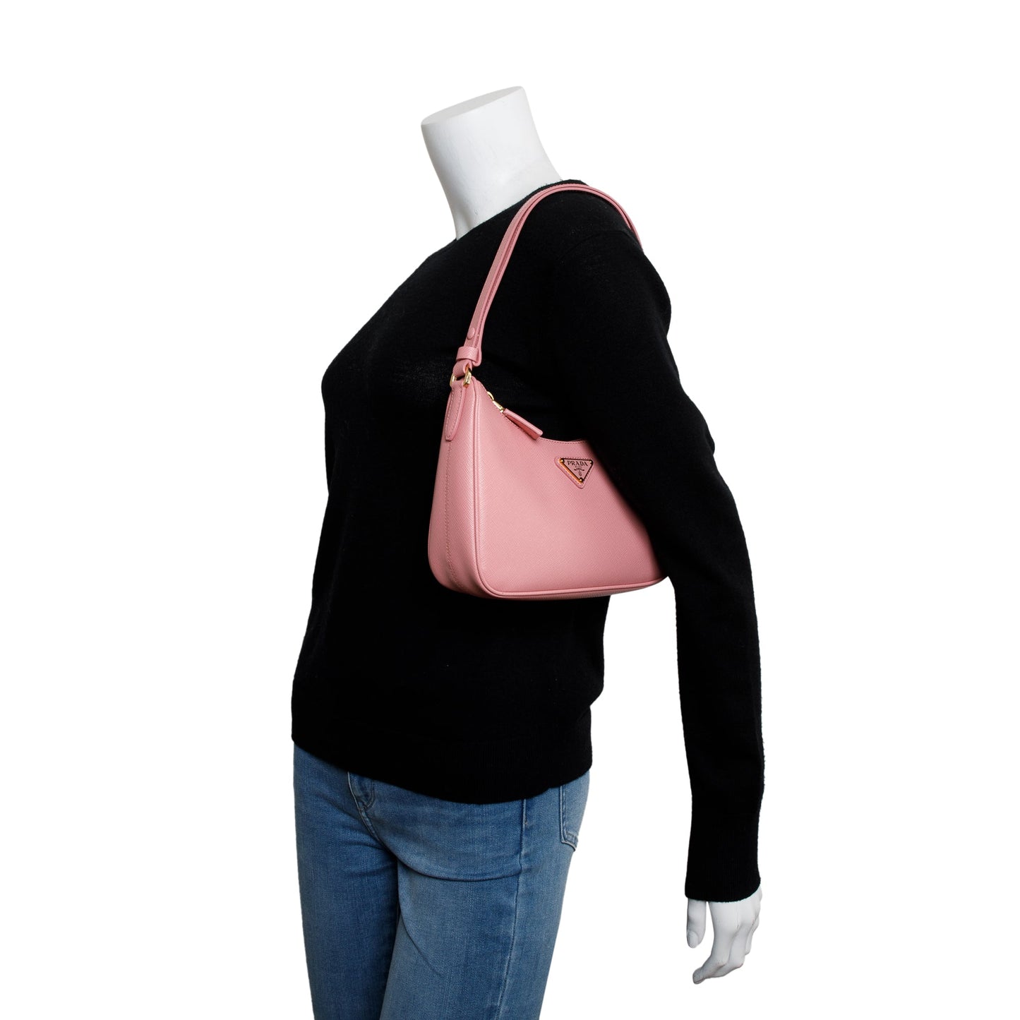 Prada Pink Re-Edition Saffiano Leather Mini Bag