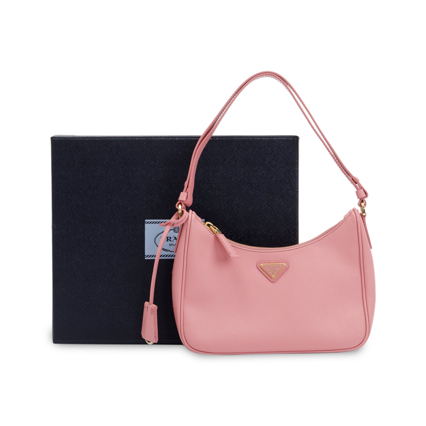 Prada Pink Re-Edition Saffiano Leather Mini Bag