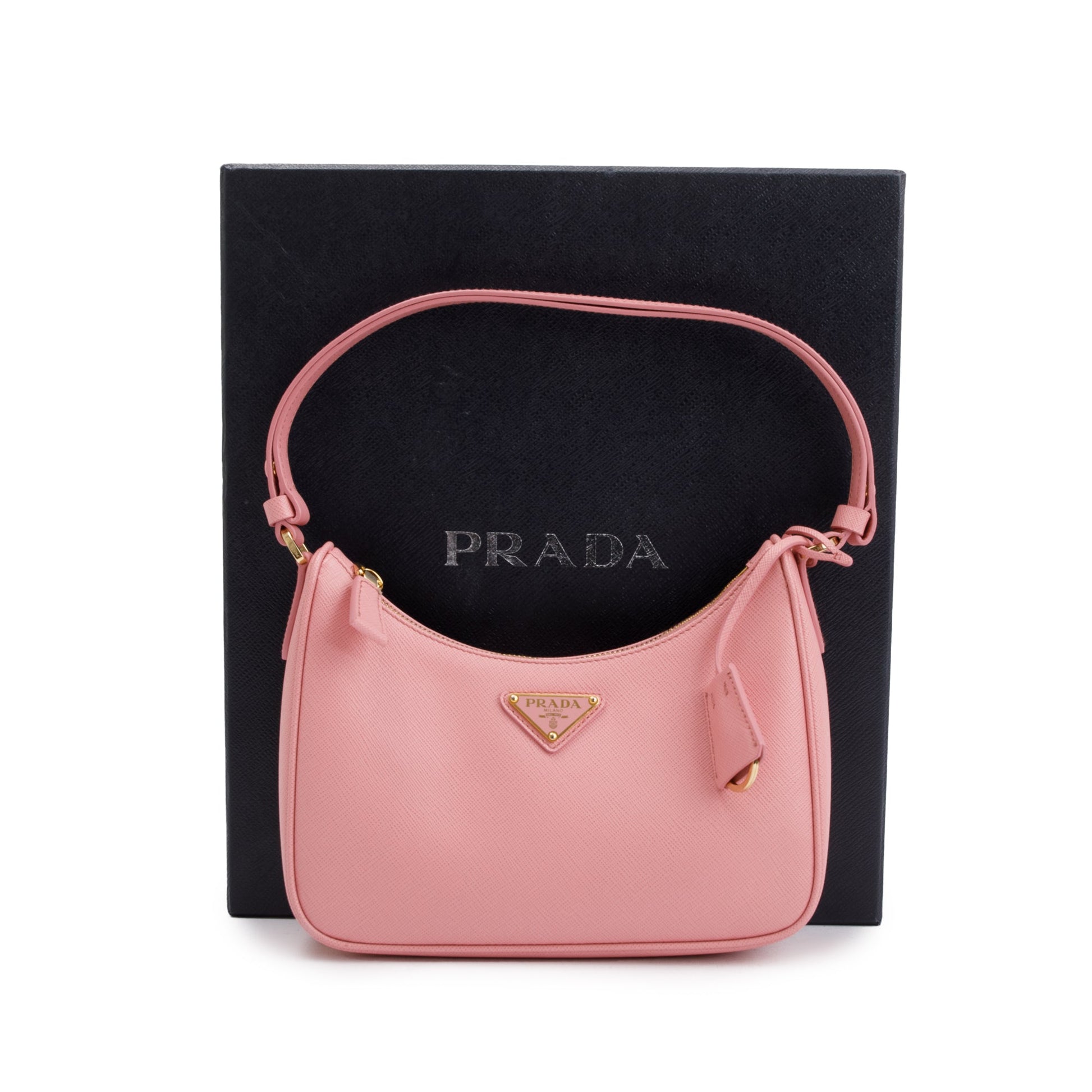 Prada Pink Re-Edition Saffiano Leather Mini Bag