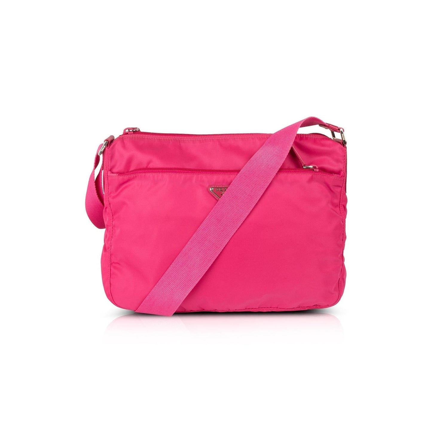 Prada Pink Tessuto Nylon Vela Messenger Bag