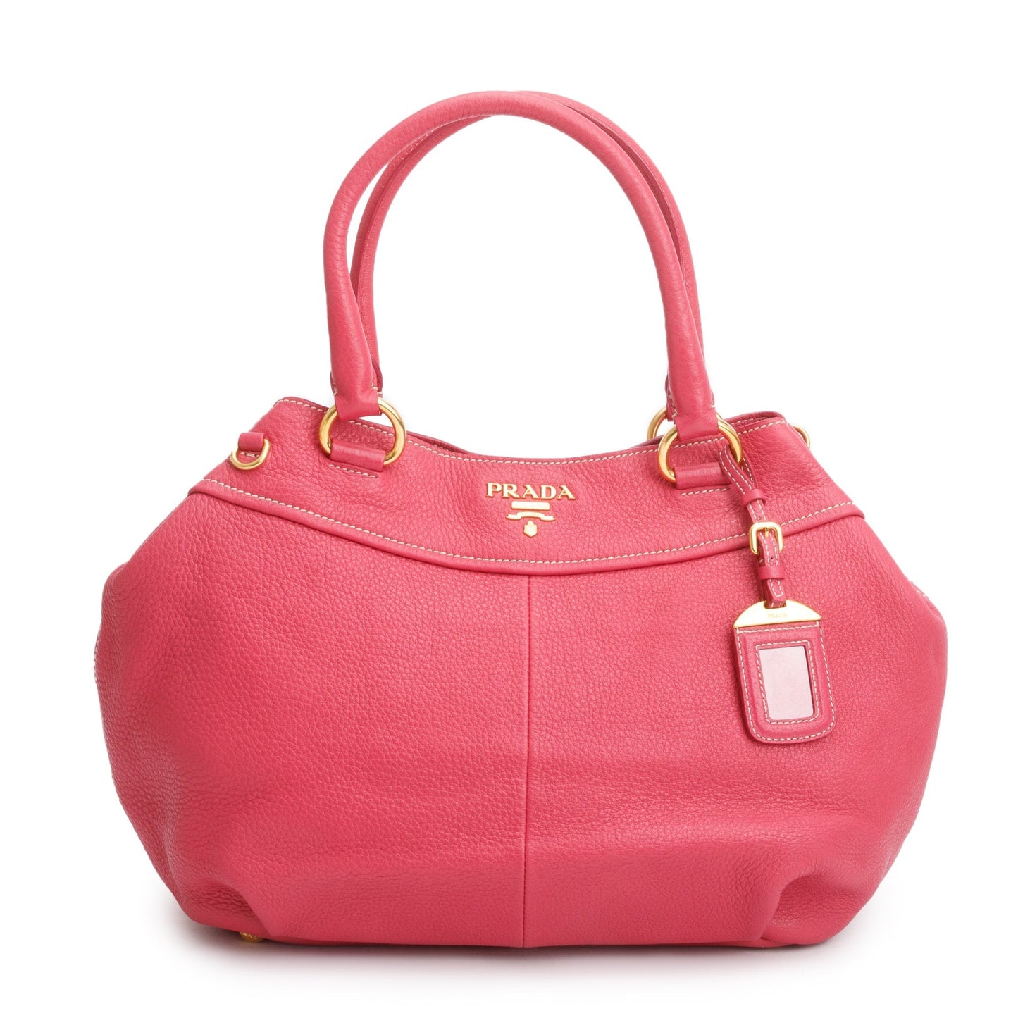 Prada Pink Vitello Daino Leather Shoulder Bag