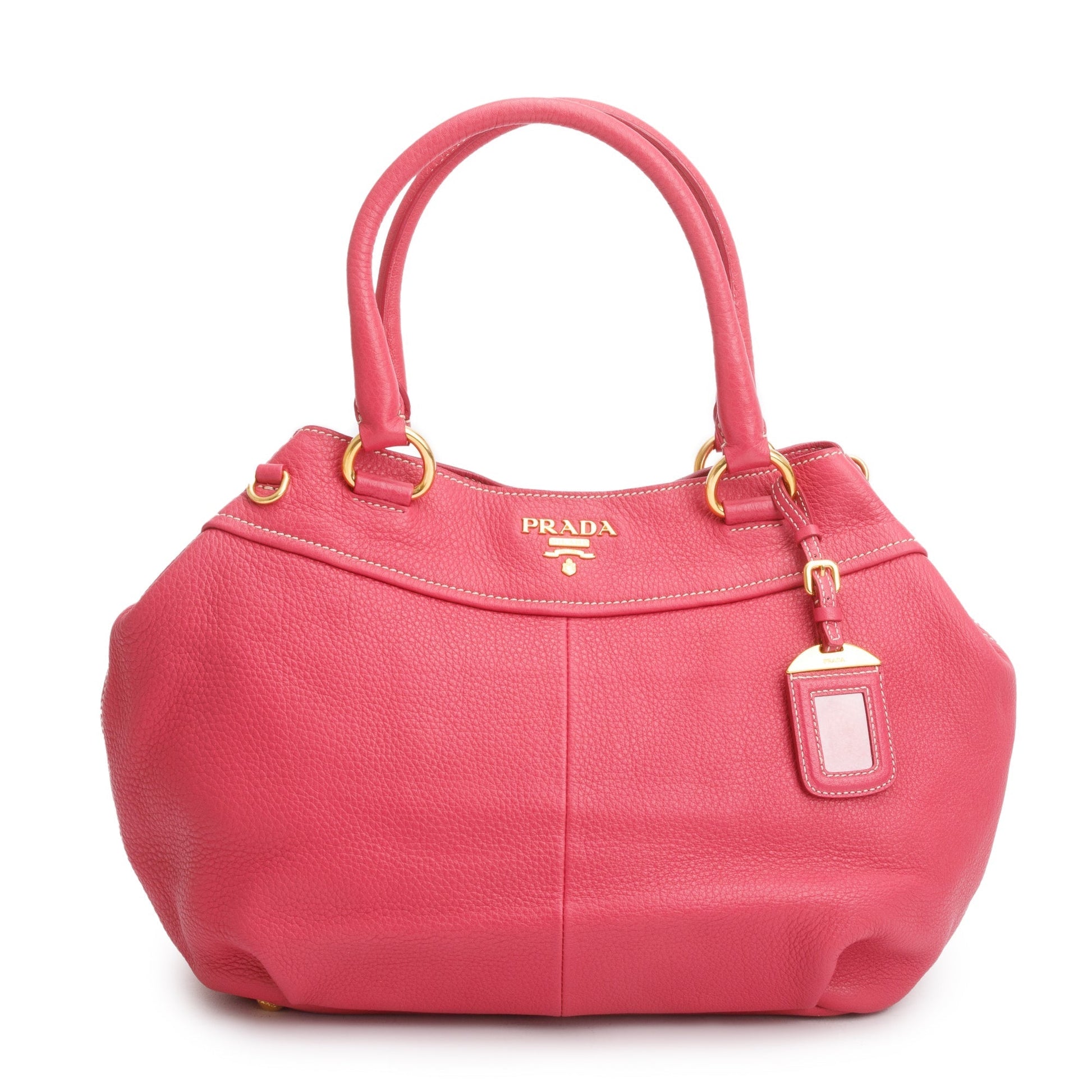 Prada Pink Vitello Daino Leather Shoulder Bag