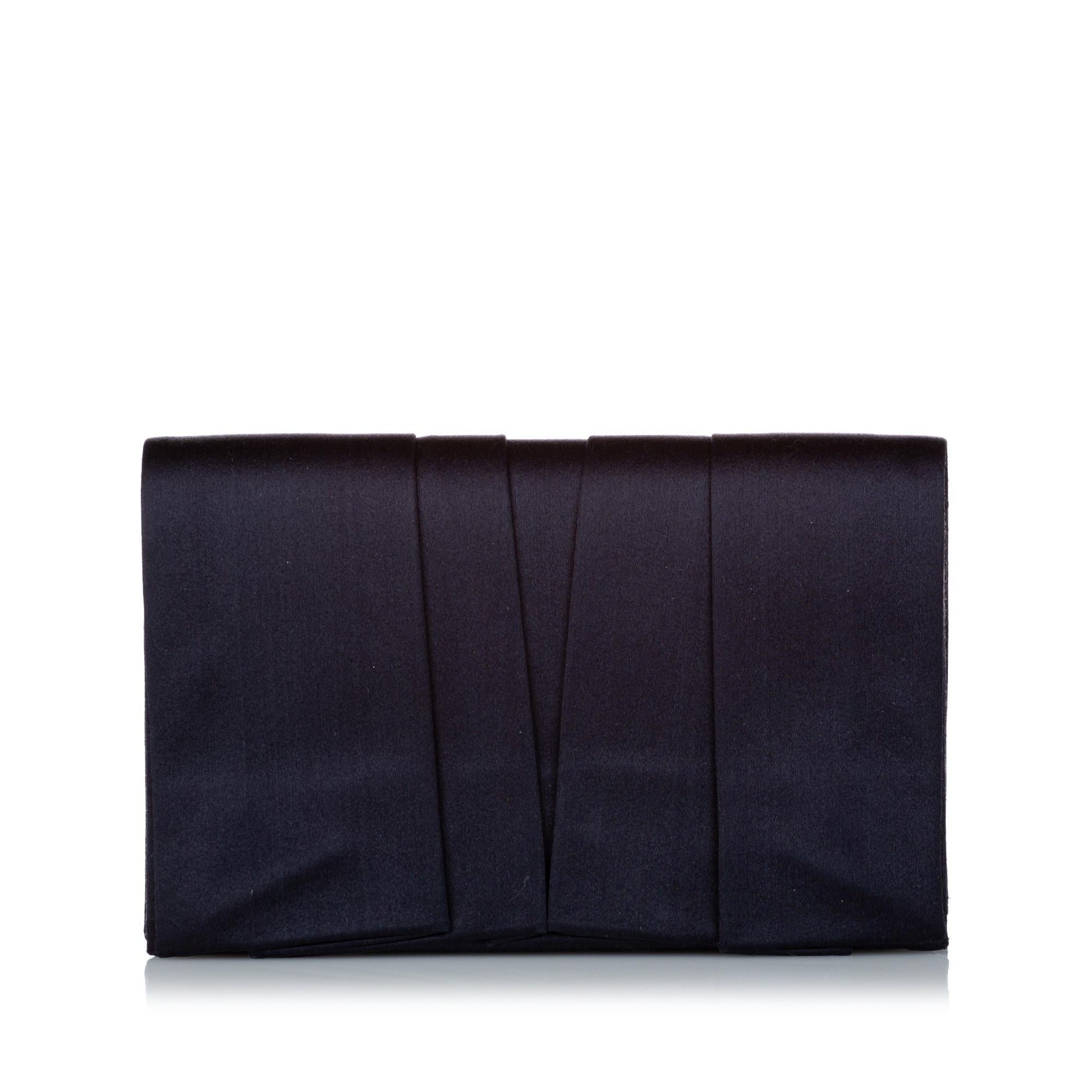 Prada Pleated Satin Clutch Bag (SHG-31019)