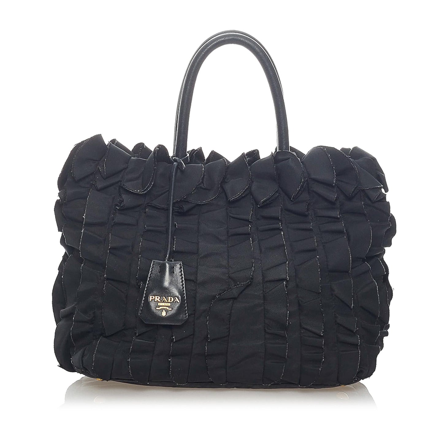 Prada Pleated Tessuto Tote Bag (SHG-33278)
