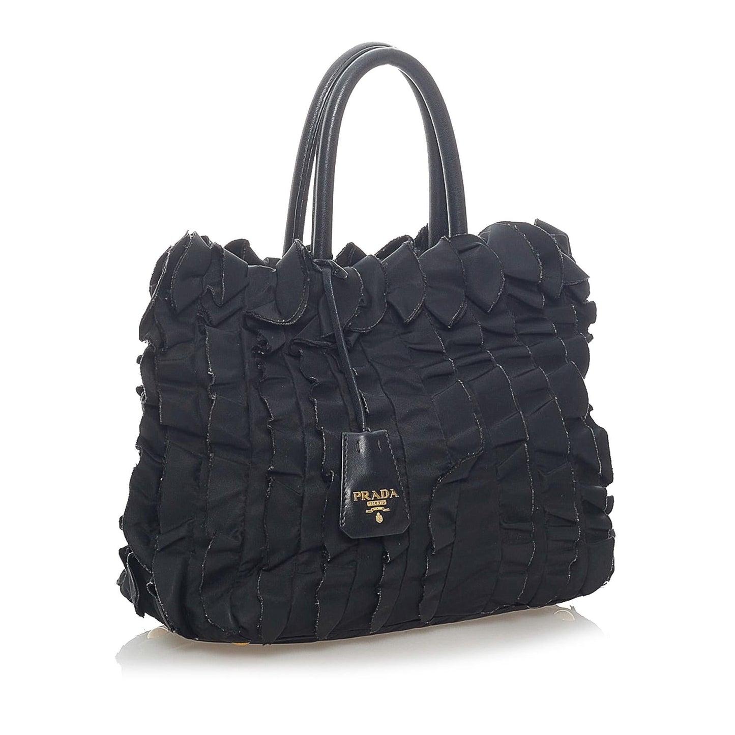 Prada Pleated Tessuto Tote Bag (SHG-33278)