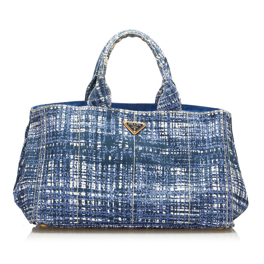 Prada Printed Canapa Handbag (SHG-G6BSFq)