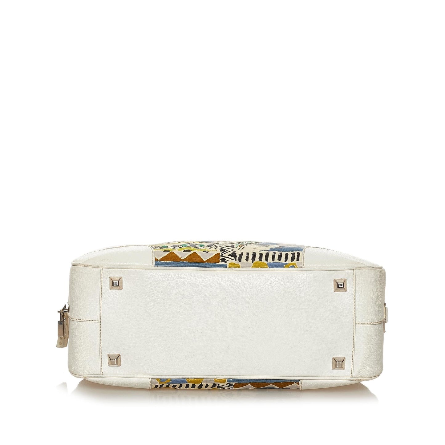 Prada Printed Canvas Shoulder Bag (SHG-37589)