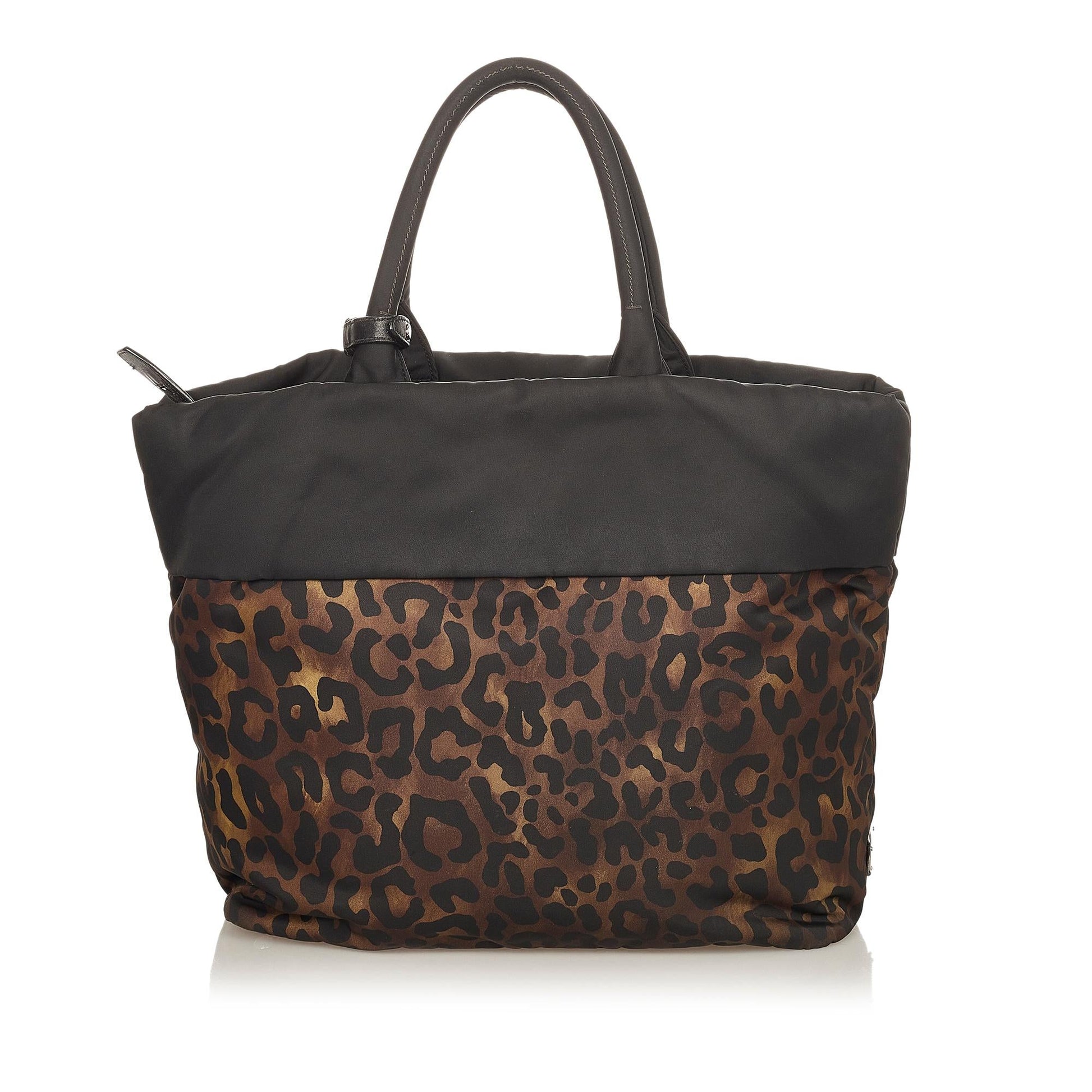 Prada Printed Tessuto Satchel (SHG-31806)