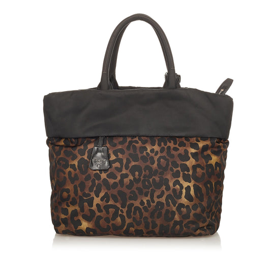 Prada Printed Tessuto Satchel (SHG-31806)